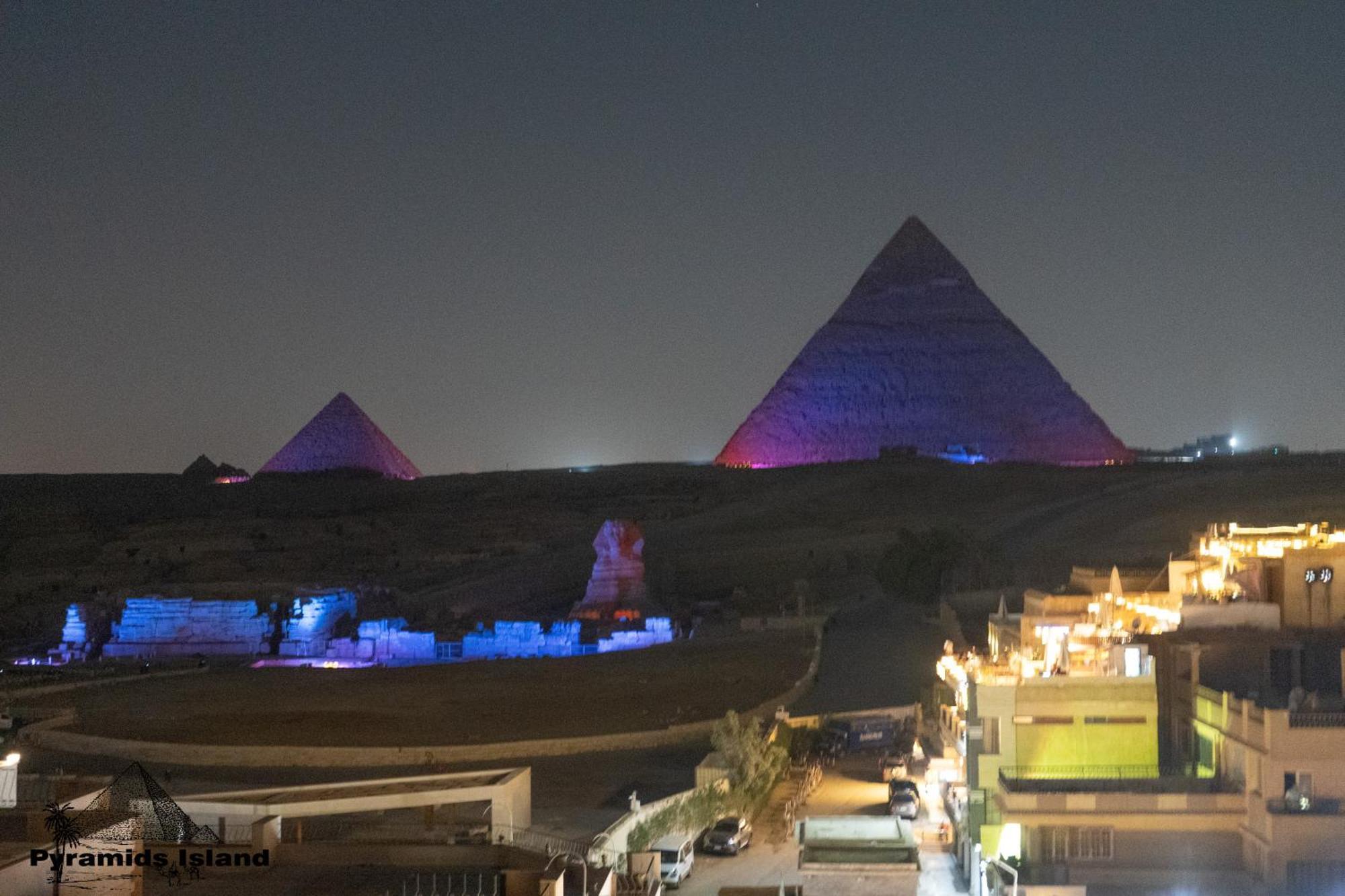 Pyramids Island Acomodação com café da manhã Kafrat al Jabal Exterior foto