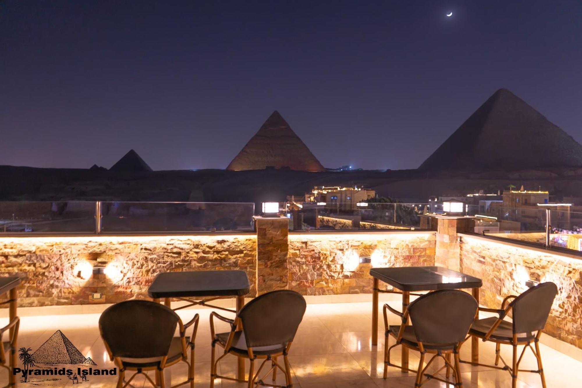 Pyramids Island Acomodação com café da manhã Kafrat al Jabal Exterior foto