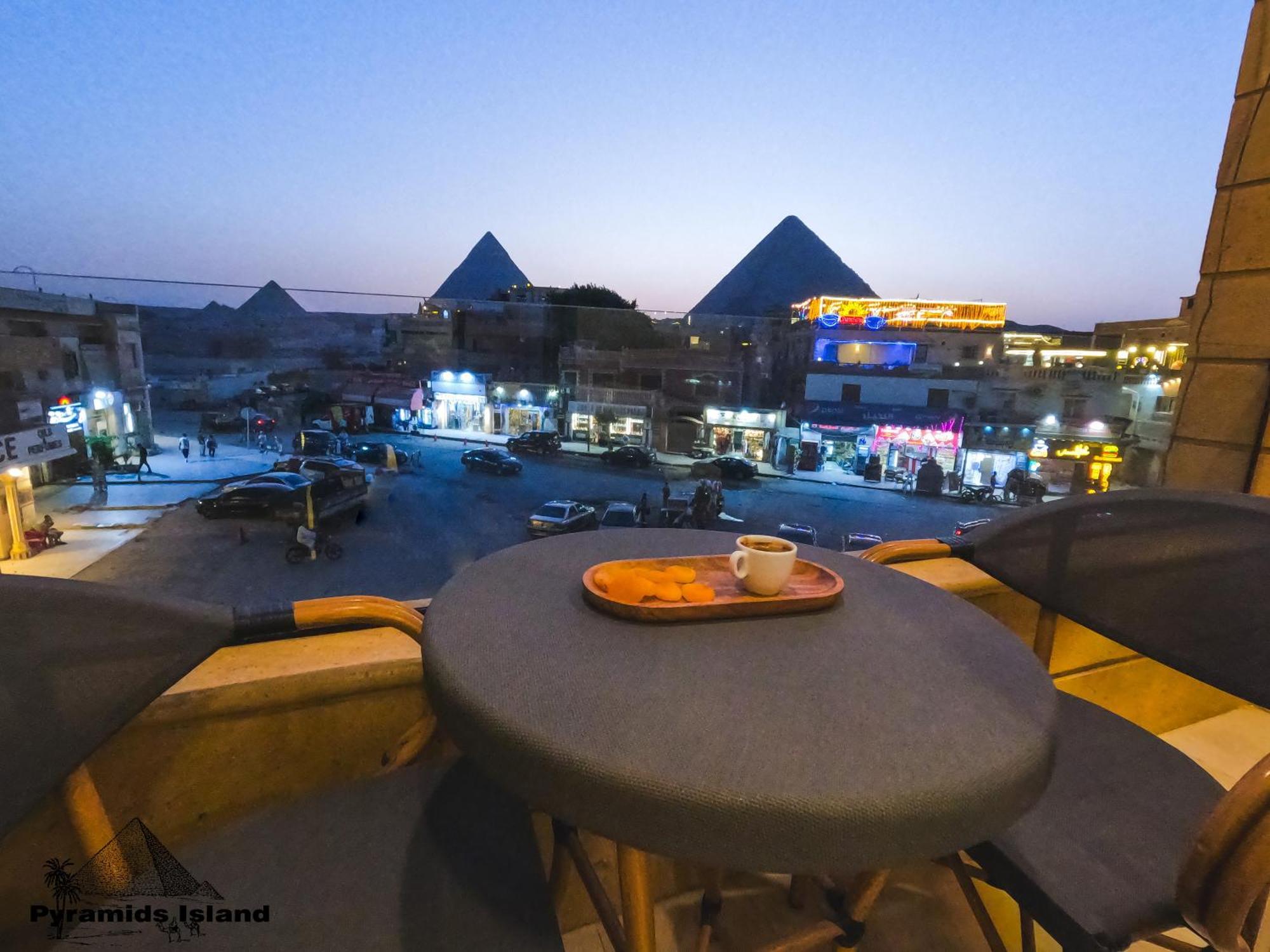 Pyramids Island Acomodação com café da manhã Kafrat al Jabal Exterior foto