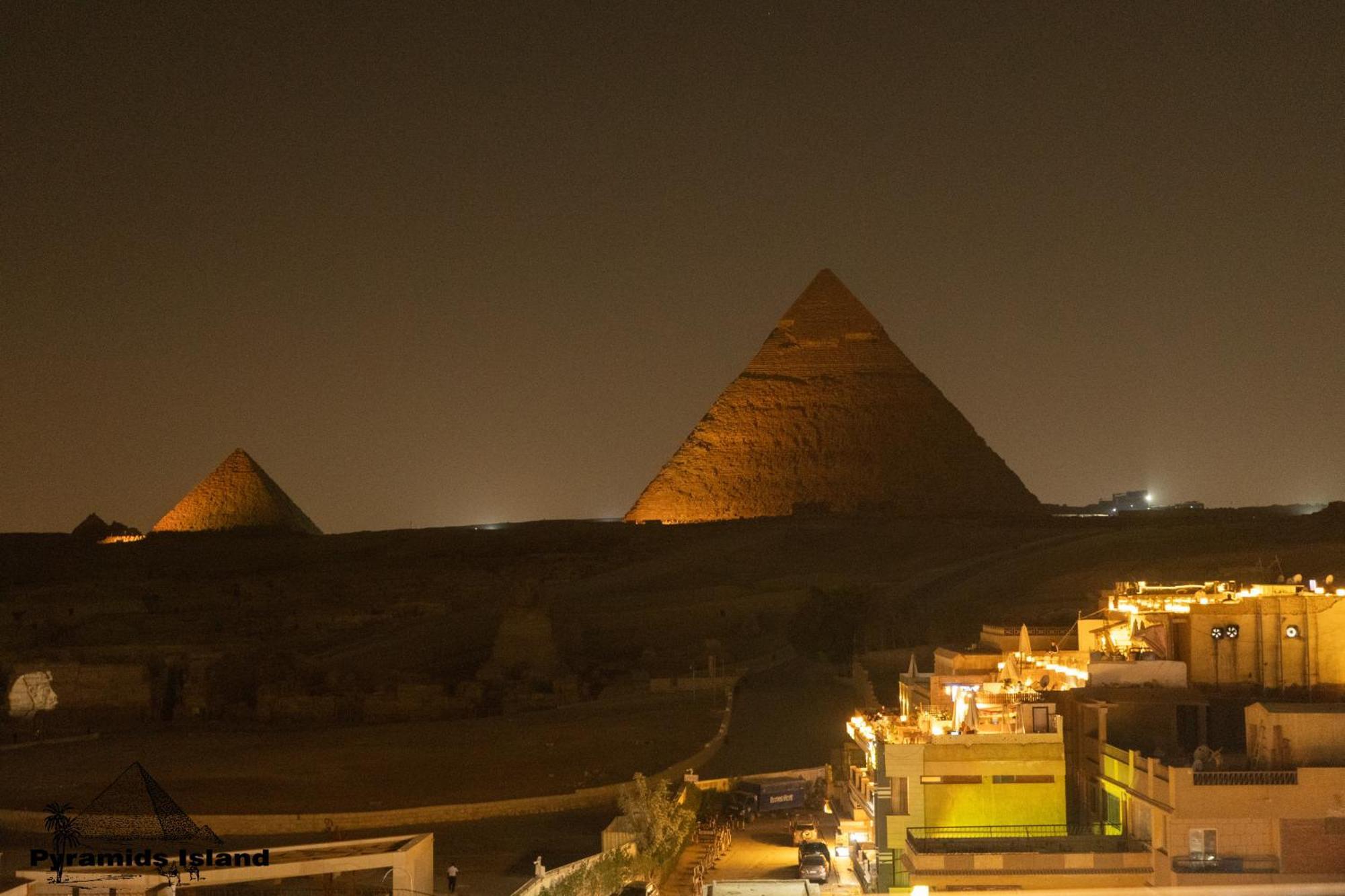 Pyramids Island Acomodação com café da manhã Kafrat al Jabal Exterior foto