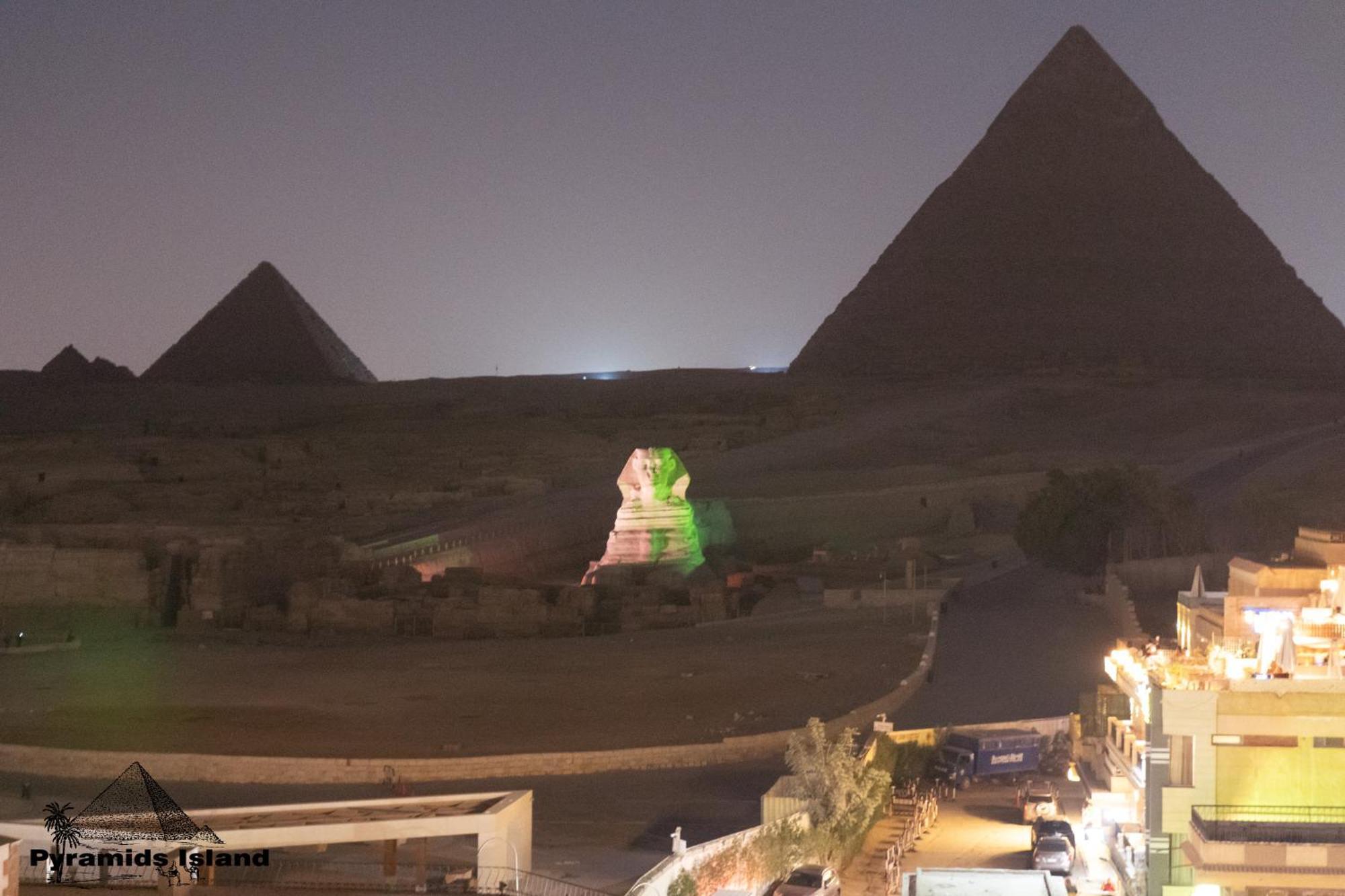 Pyramids Island Acomodação com café da manhã Kafrat al Jabal Exterior foto
