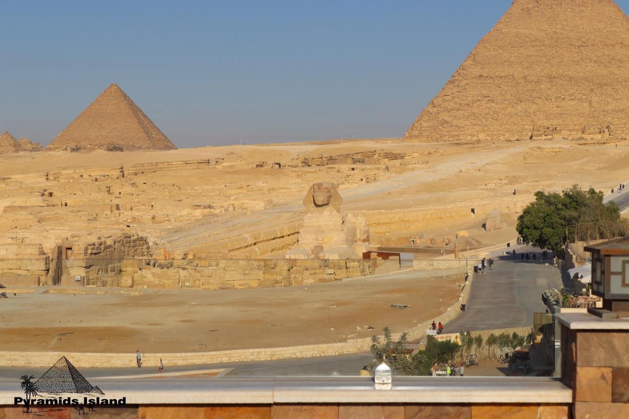 Pyramids Island Acomodação com café da manhã Kafrat al Jabal Exterior foto