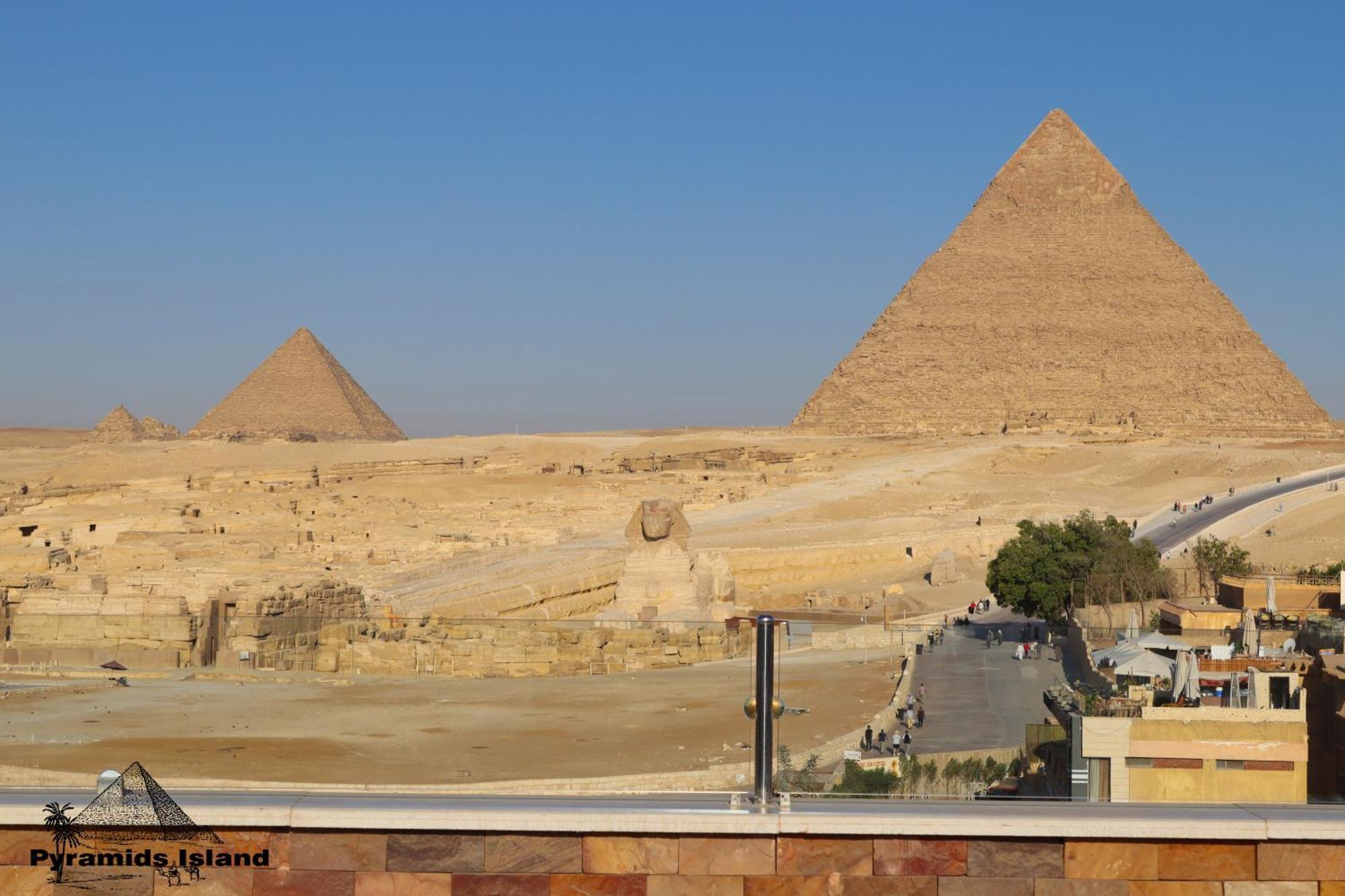 Pyramids Island Acomodação com café da manhã Kafrat al Jabal Exterior foto