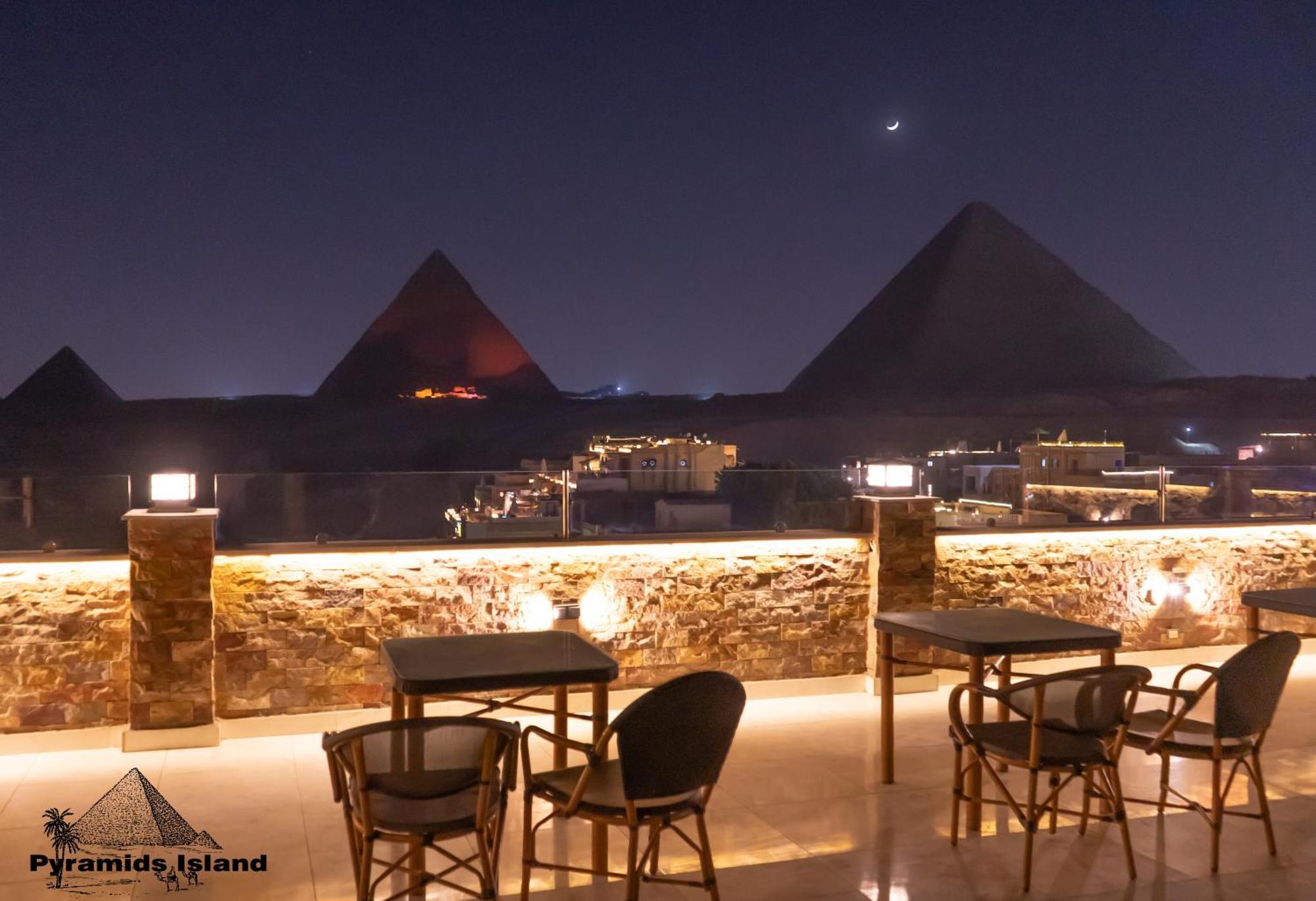Pyramids Island Acomodação com café da manhã Kafrat al Jabal Exterior foto
