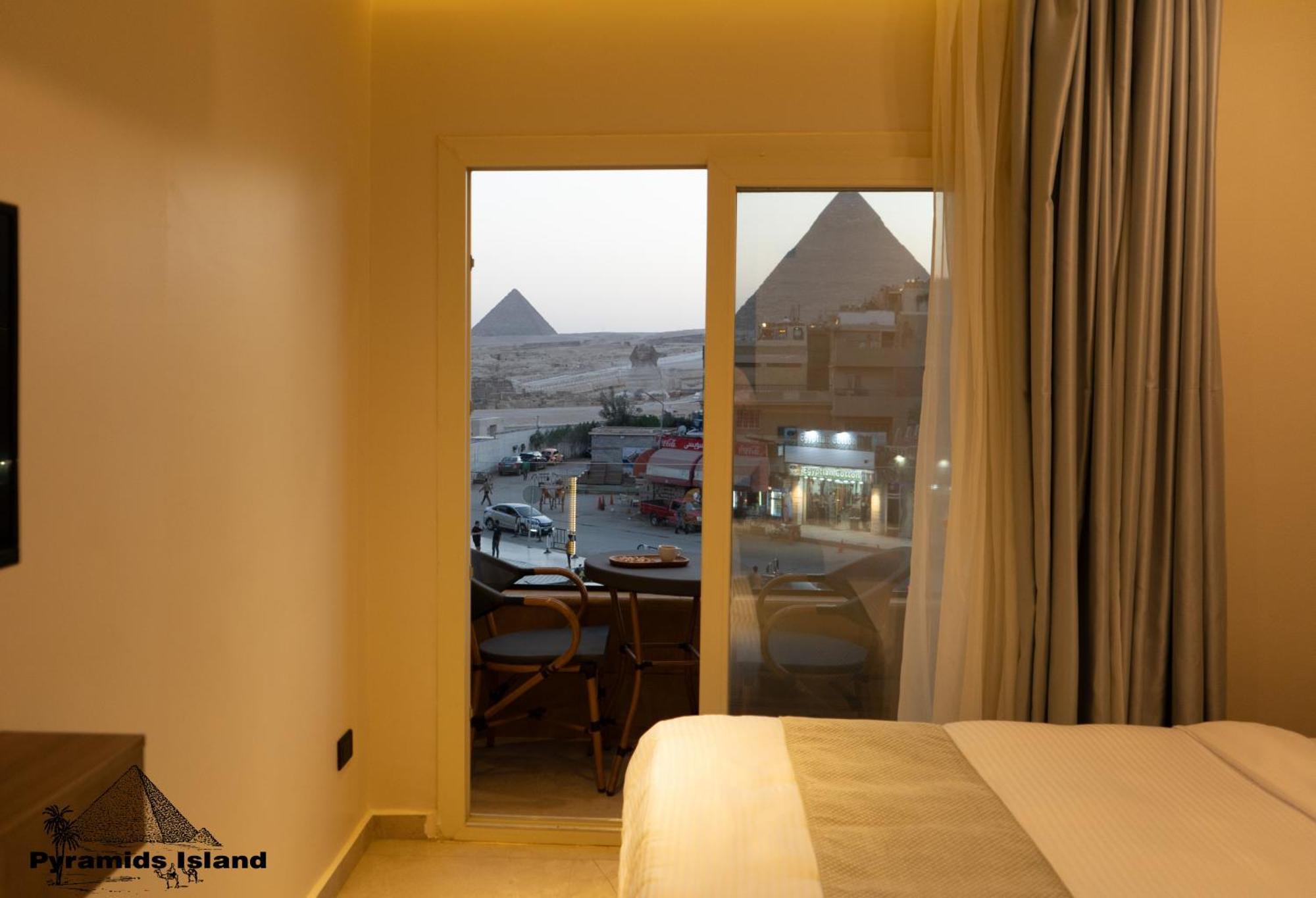 Pyramids Island Acomodação com café da manhã Kafrat al Jabal Exterior foto