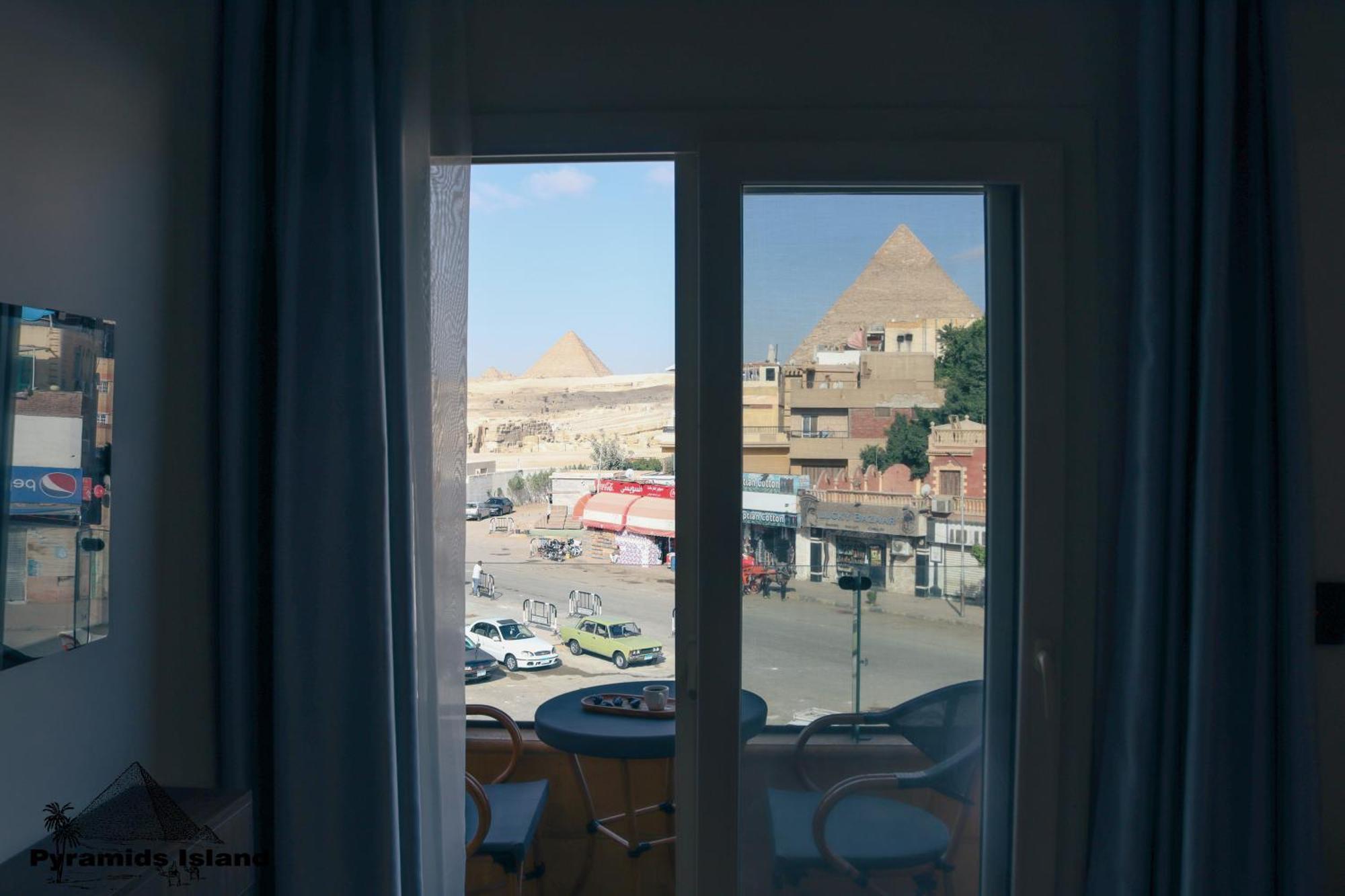 Pyramids Island Acomodação com café da manhã Kafrat al Jabal Exterior foto