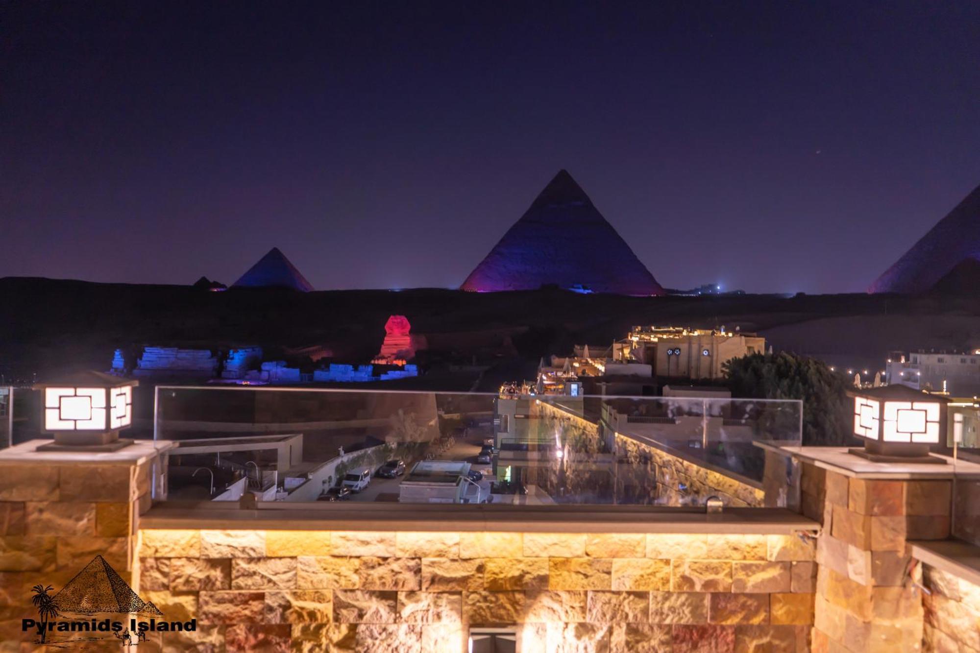 Pyramids Island Acomodação com café da manhã Kafrat al Jabal Exterior foto