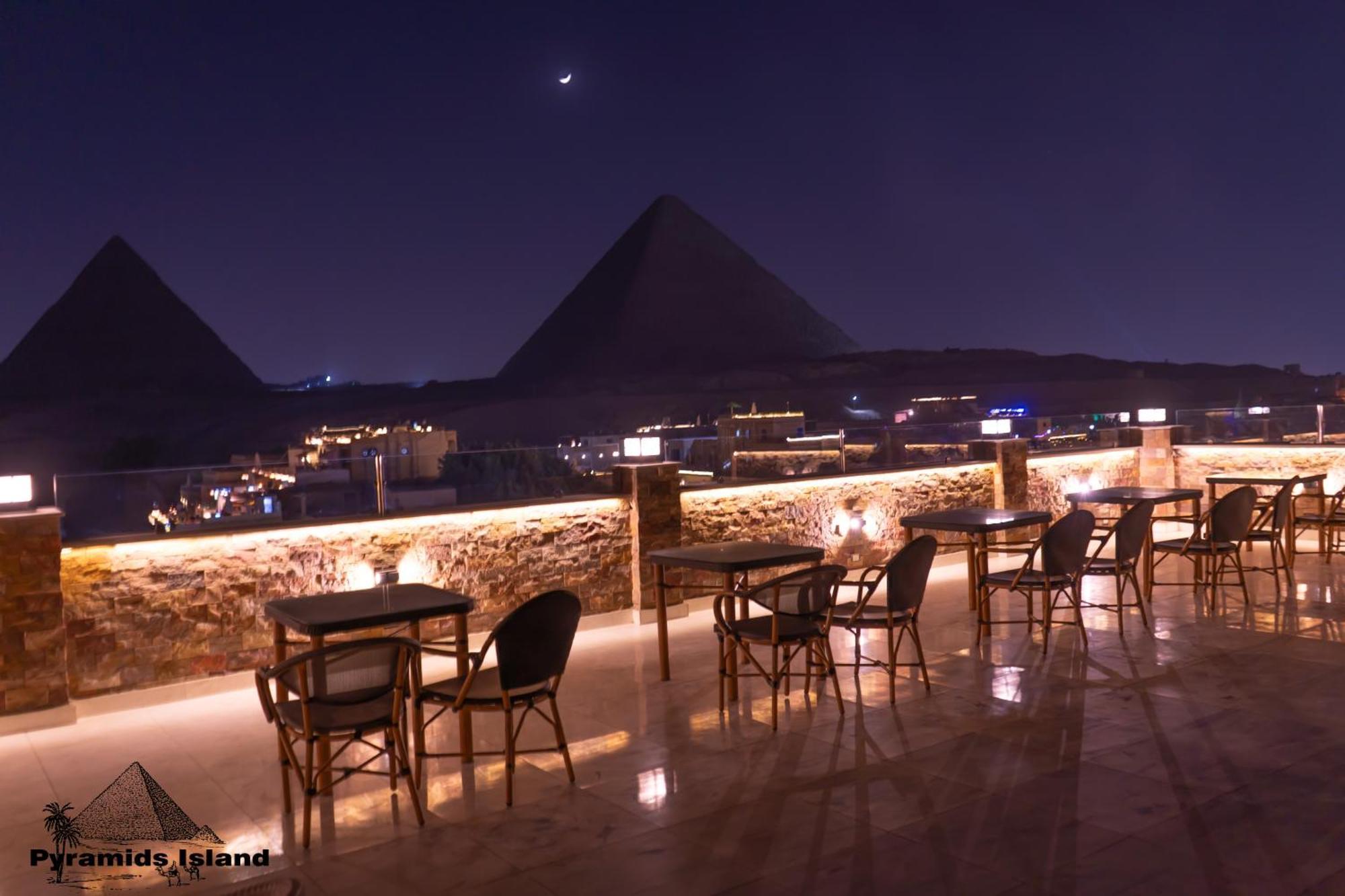 Pyramids Island Acomodação com café da manhã Kafrat al Jabal Exterior foto