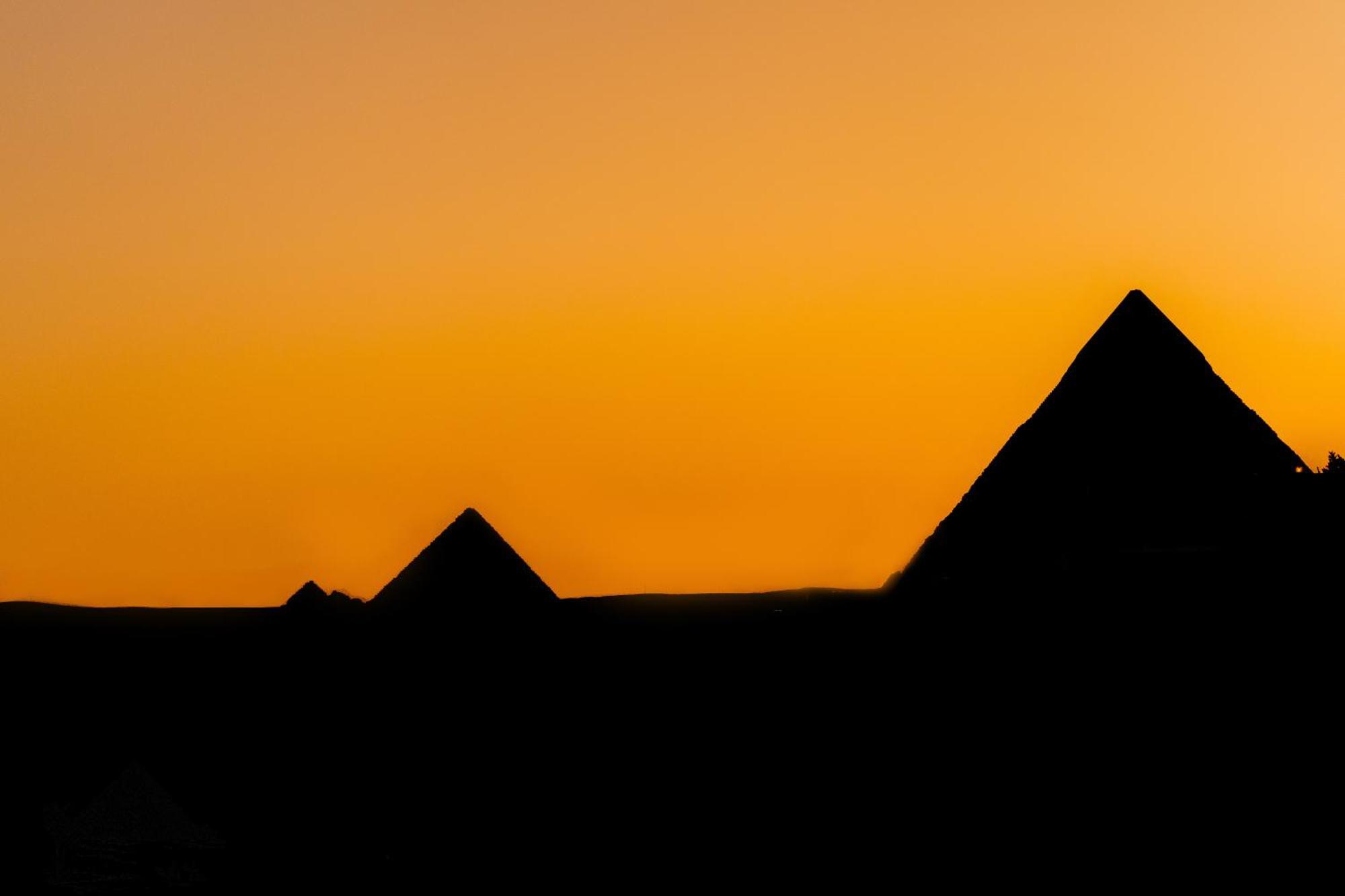 Pyramids Island Acomodação com café da manhã Kafrat al Jabal Exterior foto
