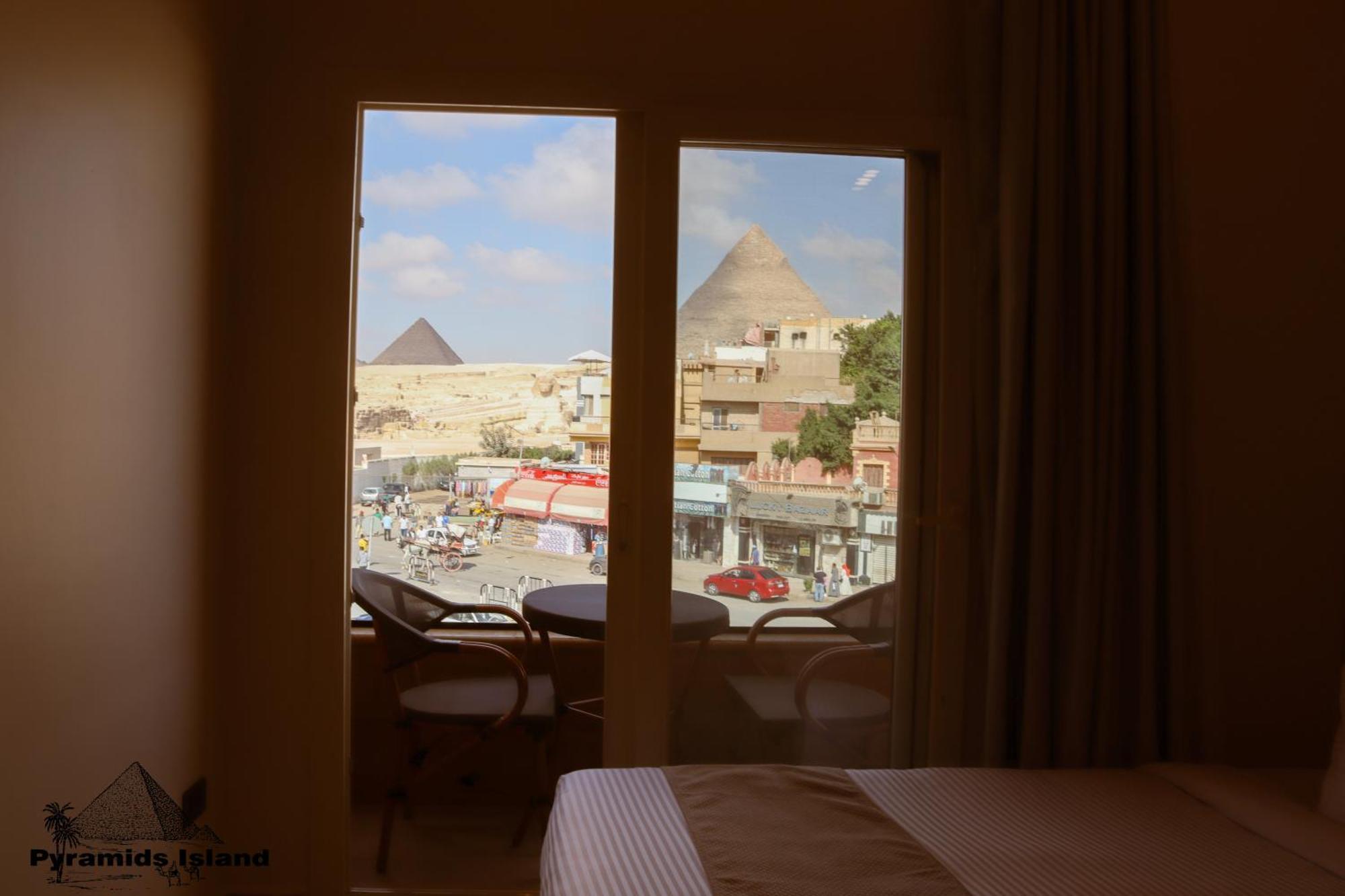 Pyramids Island Acomodação com café da manhã Kafrat al Jabal Exterior foto