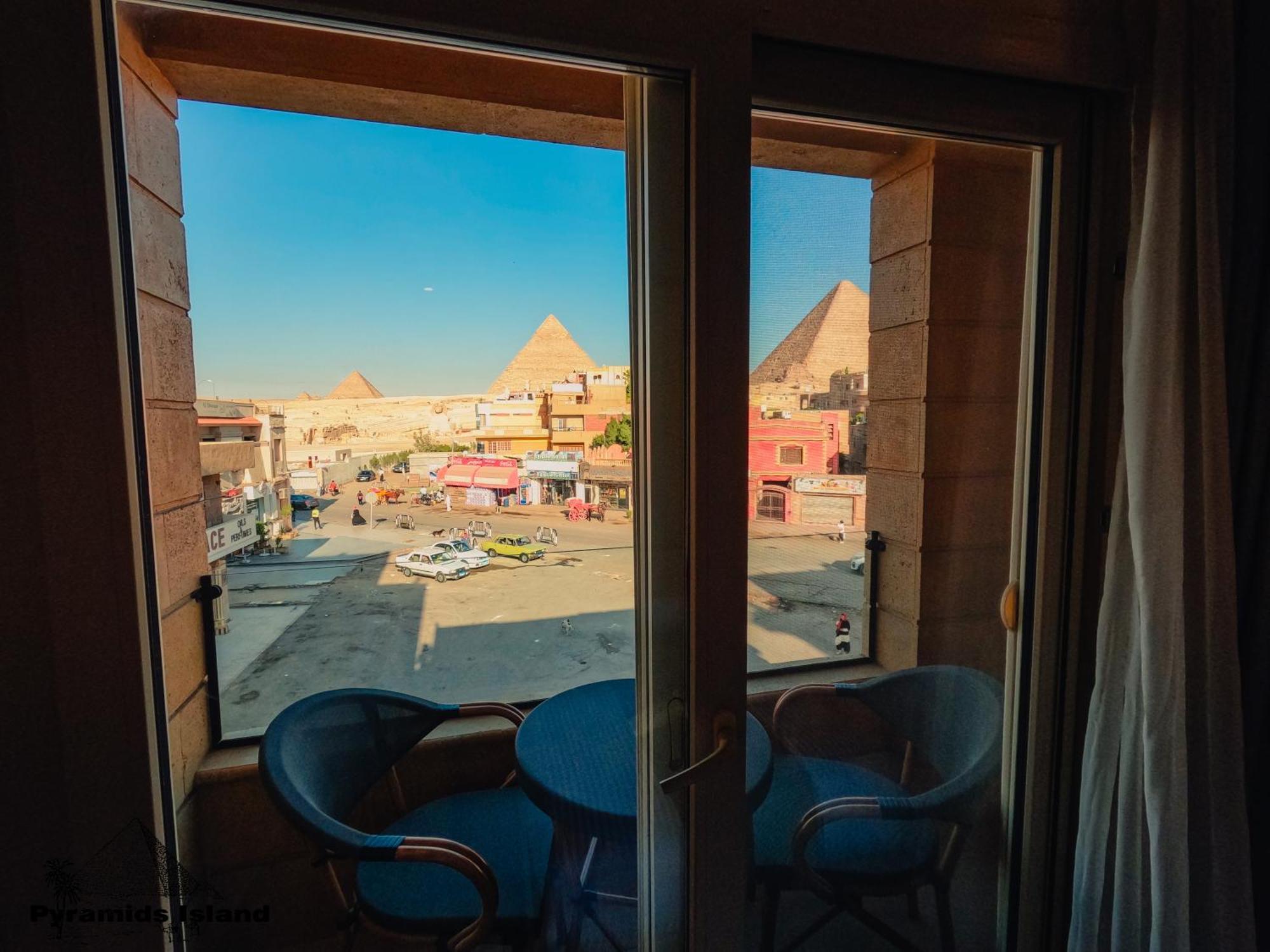 Pyramids Island Acomodação com café da manhã Kafrat al Jabal Exterior foto