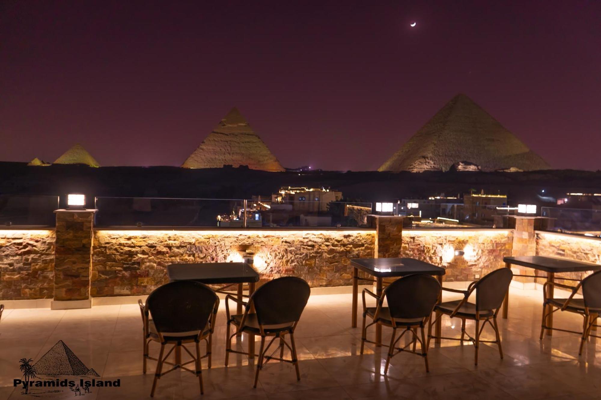 Pyramids Island Acomodação com café da manhã Kafrat al Jabal Exterior foto