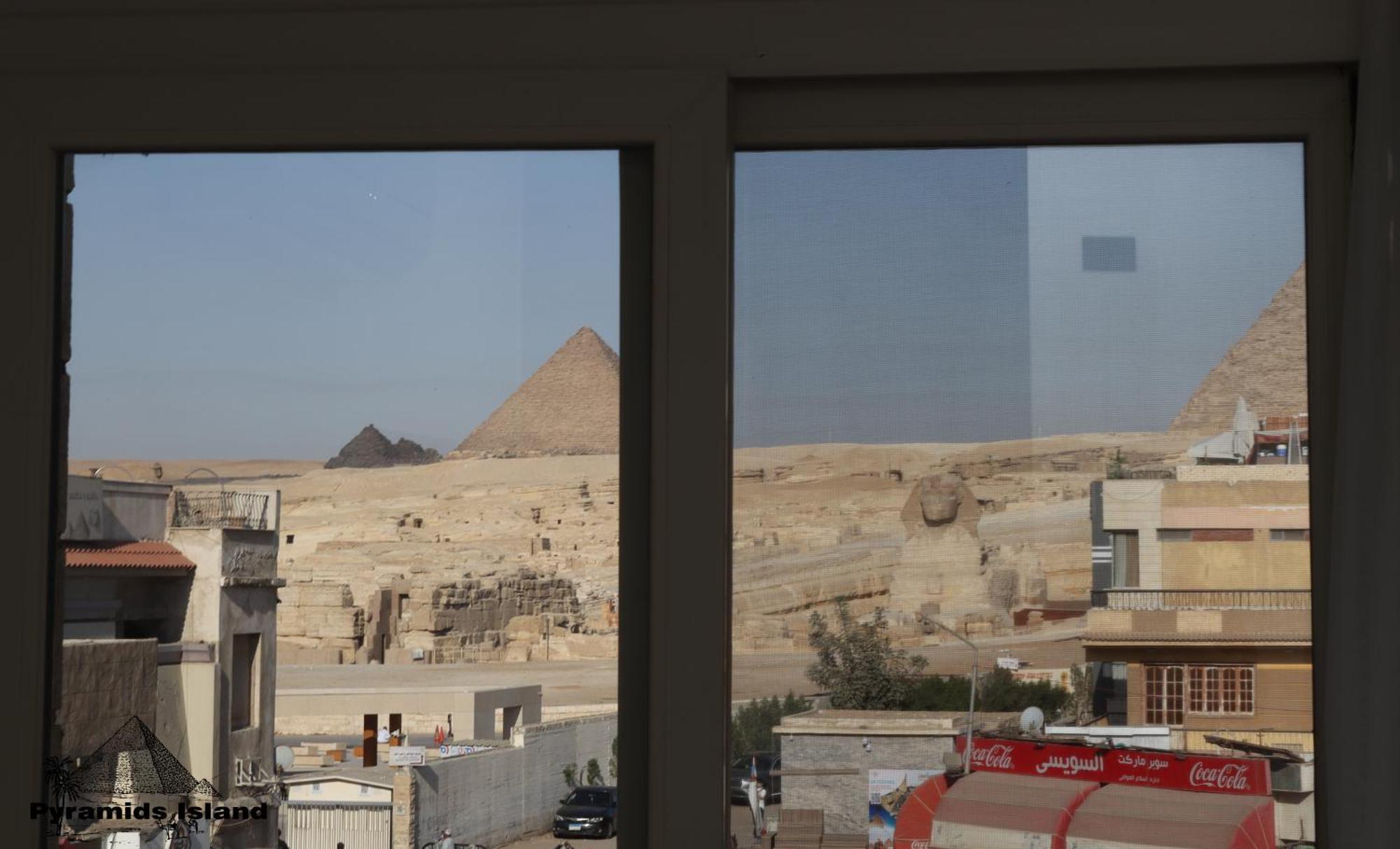 Pyramids Island Acomodação com café da manhã Kafrat al Jabal Exterior foto