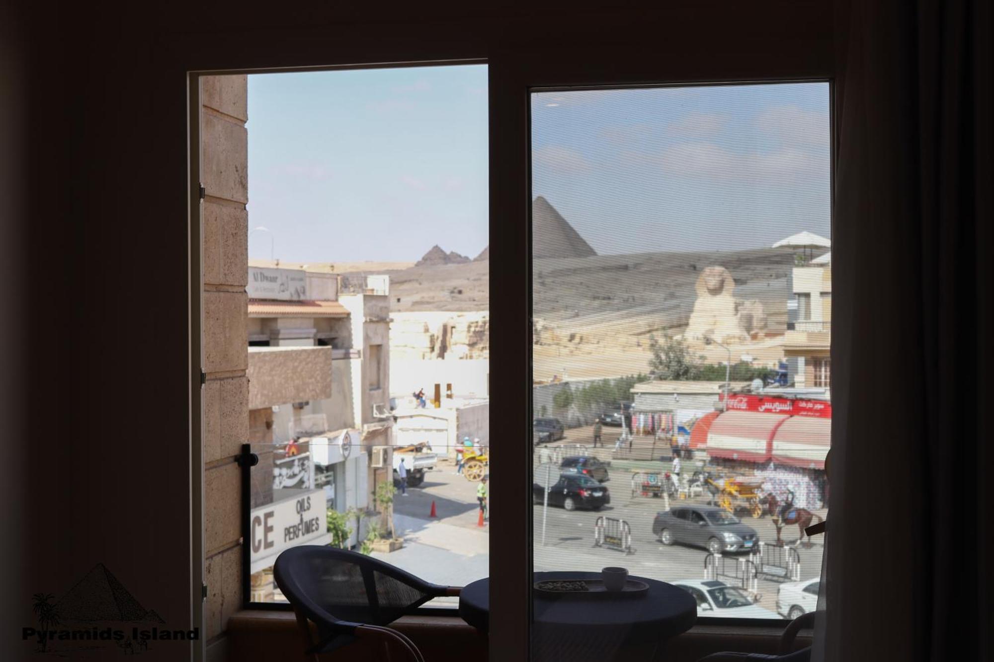 Pyramids Island Acomodação com café da manhã Kafrat al Jabal Exterior foto