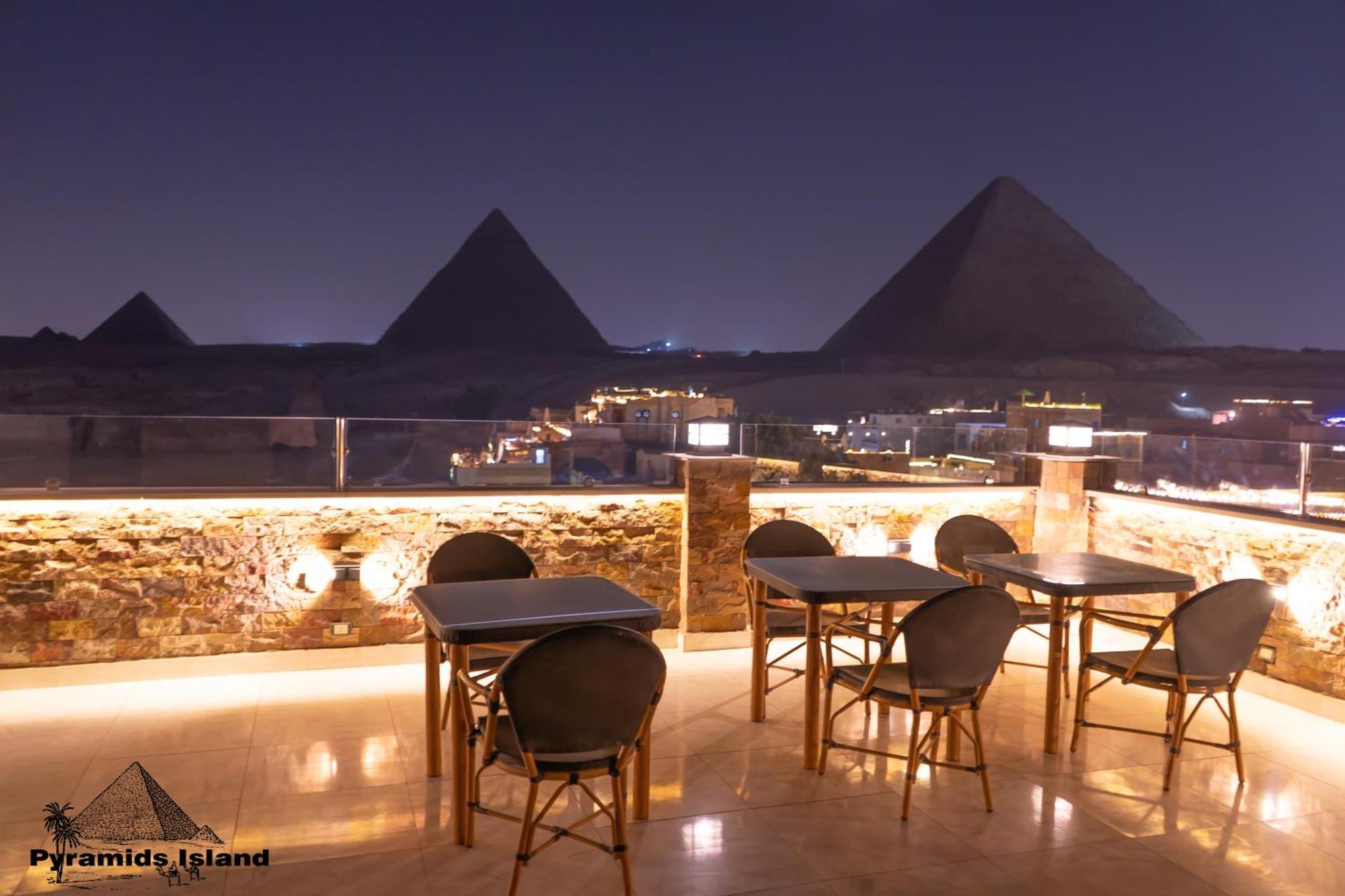Pyramids Island Acomodação com café da manhã Kafrat al Jabal Exterior foto