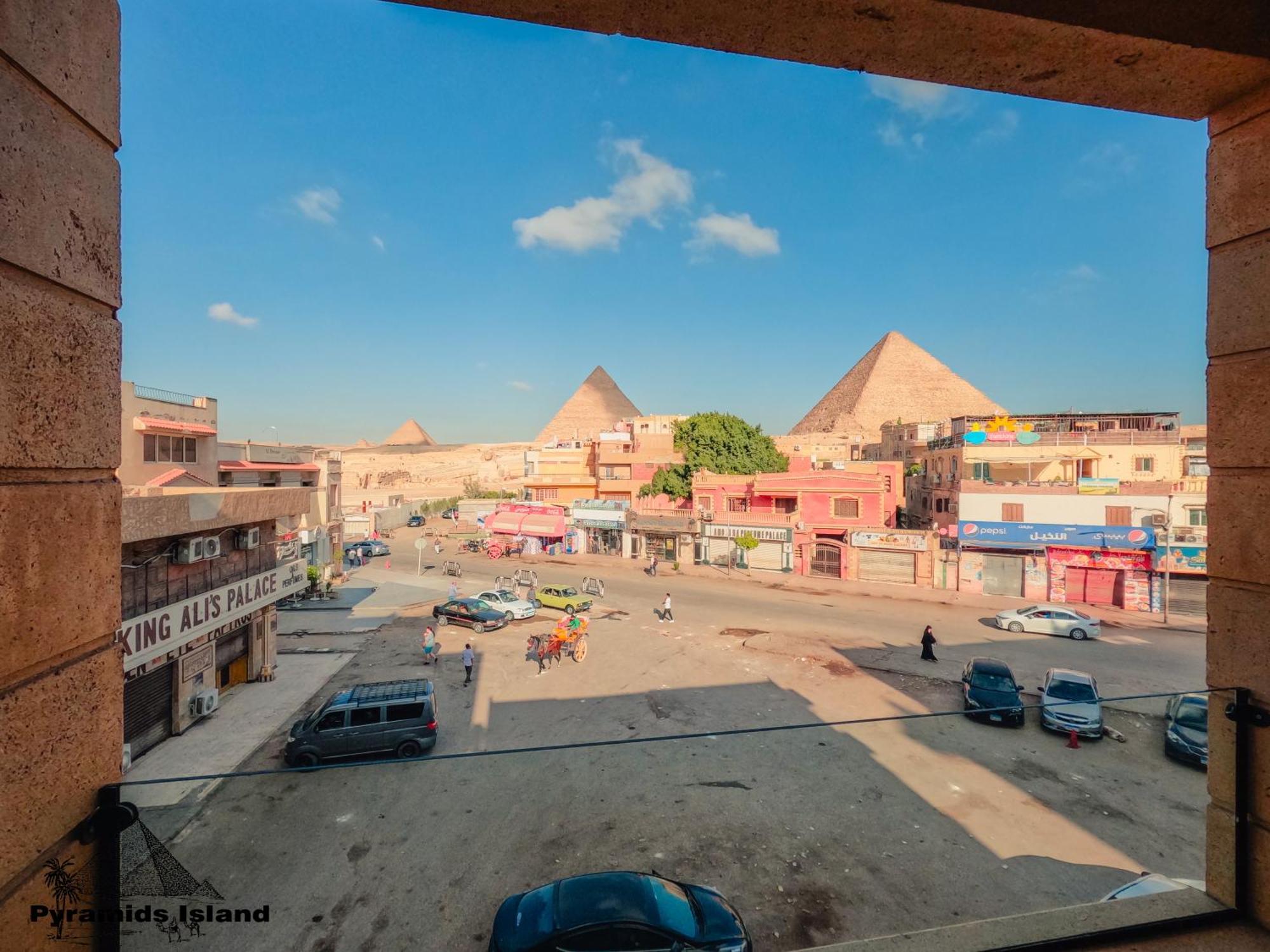 Pyramids Island Acomodação com café da manhã Kafrat al Jabal Exterior foto
