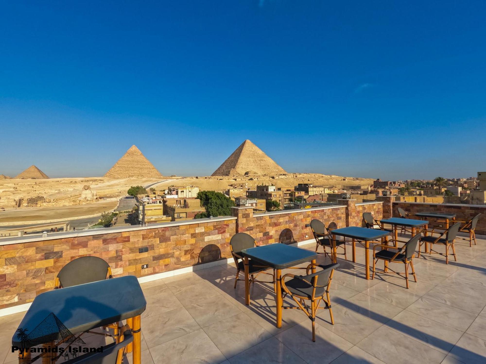 Pyramids Island Acomodação com café da manhã Kafrat al Jabal Exterior foto