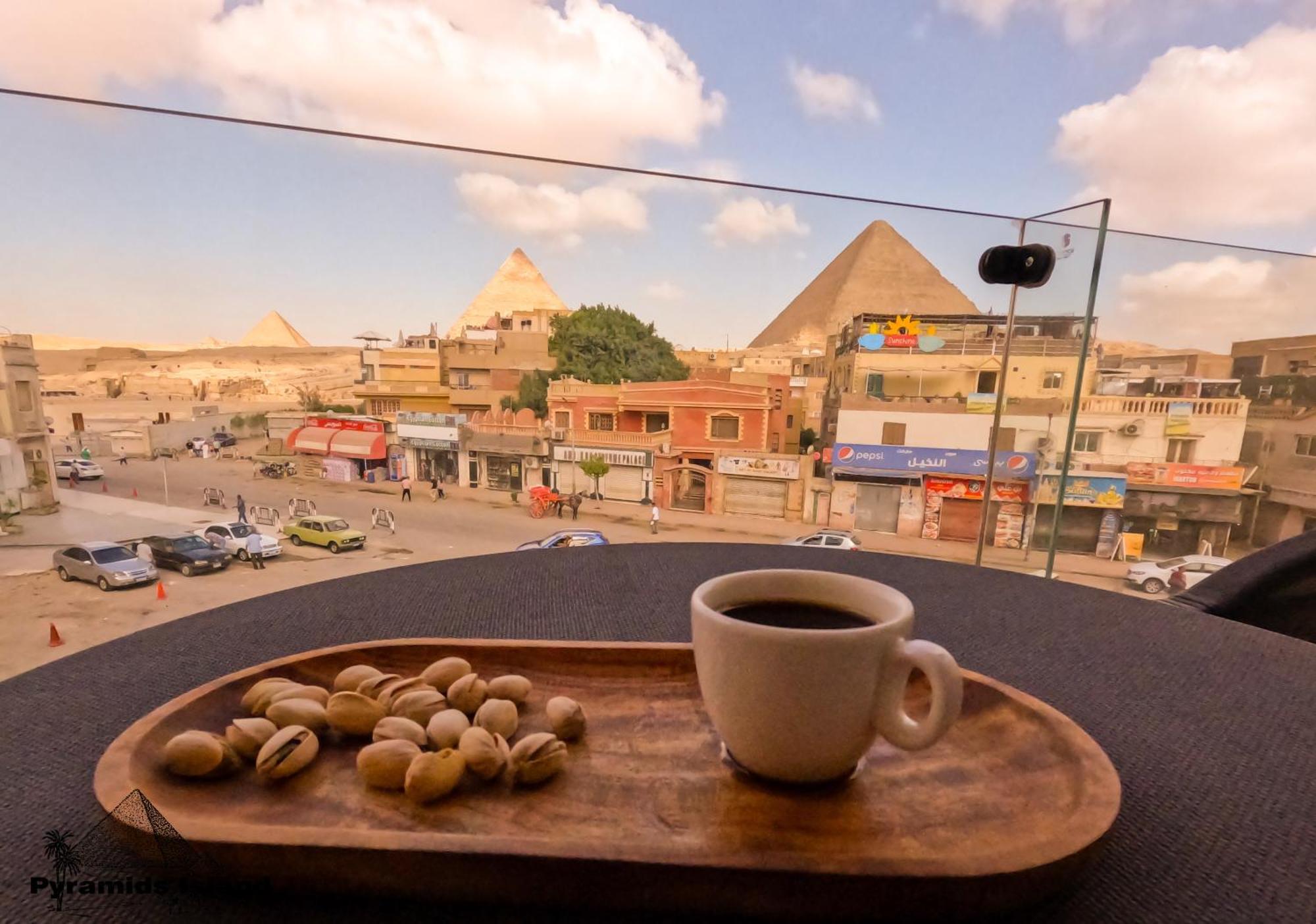 Pyramids Island Acomodação com café da manhã Kafrat al Jabal Exterior foto