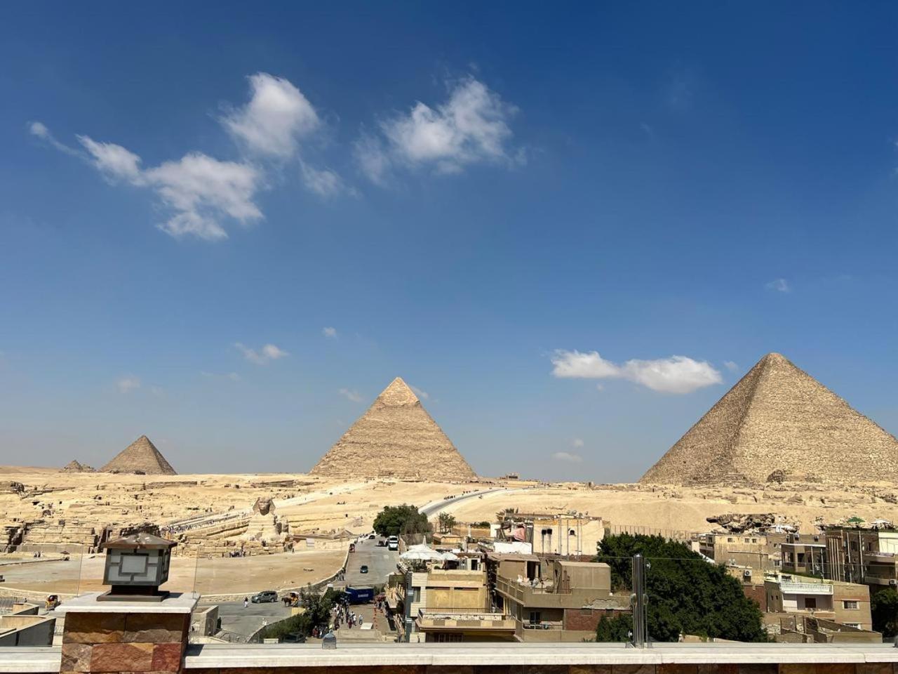 Pyramids Island Acomodação com café da manhã Kafrat al Jabal Exterior foto